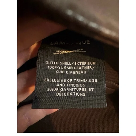 Lamarque Annaise Hot Shorts Lamb Leather High Waisted Sexy Edgy Classy Brown S